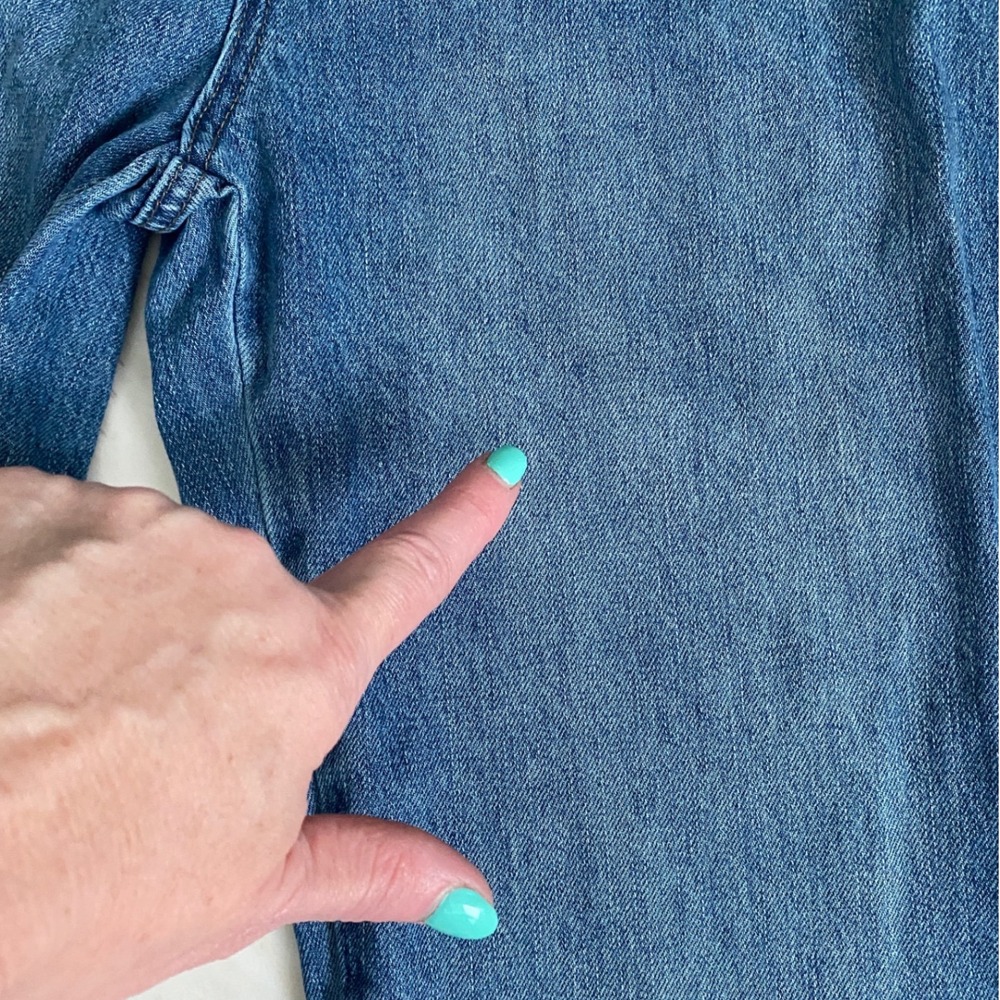 Insane Gene Womens High Waisted Straight Leg Side Slit Jeans Blue Size 9/28 - Picture 10 of 12